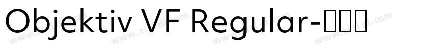 Objektiv VF Regular字体转换